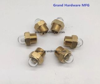 Hombres NPT BSP hilos de tubería 1/2 pulgadas cúpula del radiador vidrio de nivel de aceite con vidrio natural servicio OEM y ODM