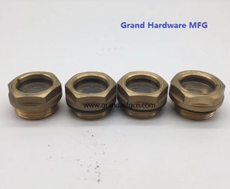 Hombres NPT BSP hilos de tubería 1/2 pulgadas cúpula del radiador vidrio de nivel de aceite con vidrio natural servicio OEM y ODM