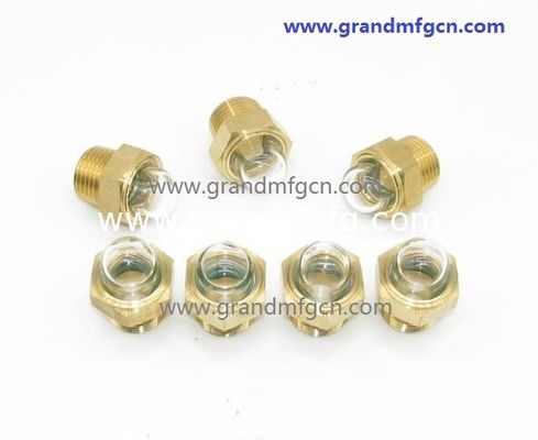 NPT BSP hilos de tubería masculino 1/2 "domo vidrio de nivel de aceite con vidrio natural servicio OEM y ODM