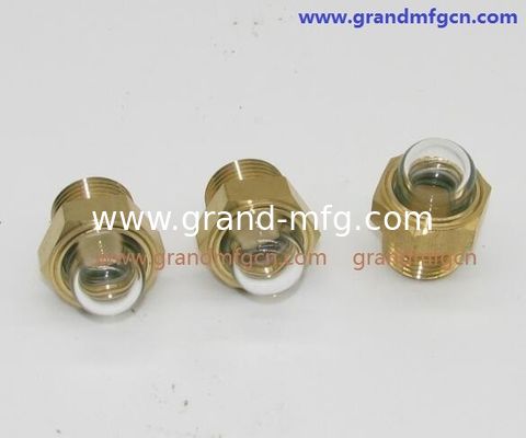 NPT BSP hilos de tubería masculino 1/2 "domo vidrio de nivel de aceite con vidrio natural servicio OEM y ODM