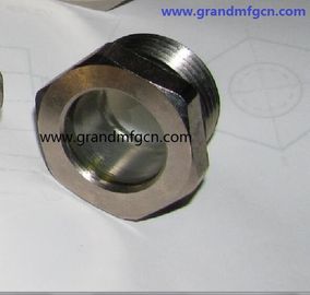 Vidrio de visor de brida plana de 1 1/4&quot; Fusionado Vidrio de visor de aceite para equipos de refrigeración o industrial disponible a medida