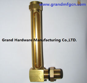 Medidores de nivel de aceite de latón en hilo NPT, BSP, G macho 1/8&quot;,1/4&quot;,3/8&quot;,1/2&quot;3/4&quot;,1&quot;, con tubo de cristal de cuarzo