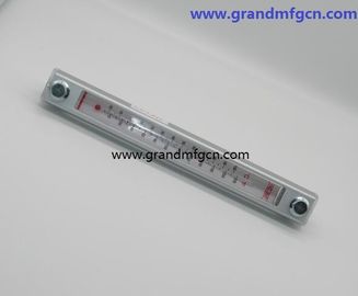 Indicador de nivel de aceite hidráulico de aluminio GM-YWZ-125T con marcas de nivel para contenedores de pared fina