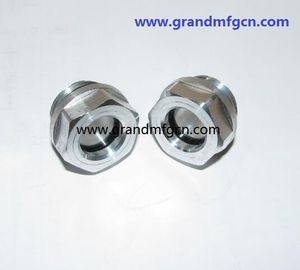 hombre BSP G rosca soplador de aluminio de vidrio de nivel de aceite con vidrio de 3mm fabricante profesional en China