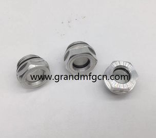 hombre BSP G rosca soplador de aluminio de vidrio de nivel de aceite con vidrio de 3mm fabricante profesional en China