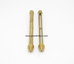 Medidores de nivel de aceite de latón en hilo NPT, BSP, G masculino1/8",1/4",3/8",1/2"3/4", con tubo de cristal de cuarzo