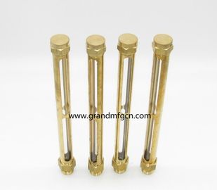 Medidores de nivel de aceite de latón en hilo NPT, BSP, G masculino1/8",1/4",3/8",1/2"3/4", con tubo de cristal de cuarzo