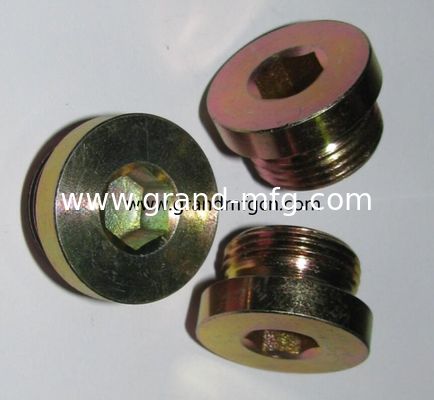 BSP 1/4&quot; 1/2&quot; 3/4&quot; 1&quot; 1 1/4&quot; tapones de escape de aceite de acero zincado en todos los tamaños,proveedor de tapones de escape de aceite en China