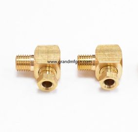 PPL personalizado latón CNC piezas mecanizadas conector de codo de latón macho mujer NPT BSP hilo métrico