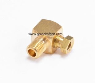 PPL personalizado latón CNC piezas mecanizadas conector de codo de latón macho mujer NPT BSP hilo métrico