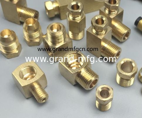 PPL personalizado de latón CNC piezas mecanizadas 1/4 pulgadas conector de codo de latón macho mujer NPT BSP hilo métrico