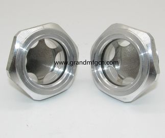 BSP hilo 3/8 &quot; 3/4 &quot; 1 1/4 &quot; caja de engranajes indicador de nivel de aceite vidrio de vista personalizado disponible