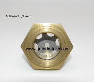 NPT hilo 1/4 &quot; 1/2 &quot; 3/8 &quot; 1&quot; vidrio de visualización de nivel de aceite de latón sin reflector sin acabado, China