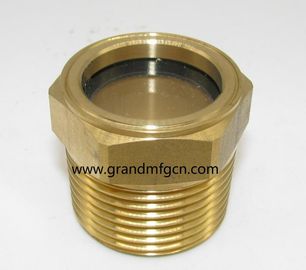 UNF hilo 3/4 &quot; 1/2 &quot; 1&quot; 2 pulgadas de latón vidrio de nivel de aceite sin reflector sin acabado, China