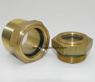 UNF hilo 3/4 &quot; 1/2 &quot; 1&quot; 2 pulgadas de latón vidrio de nivel de aceite sin reflector sin acabado, China