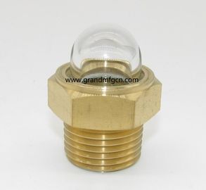 UNF hilo 3/4 &quot; 1/2 &quot; 1&quot; 2 pulgadas de latón vidrio de nivel de aceite sin reflector sin acabado, China