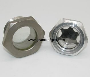 Reducción de hilo métrico M30X1.5 M33X1.5 Indicador de nivel de aceite vidrio personalizado disponible