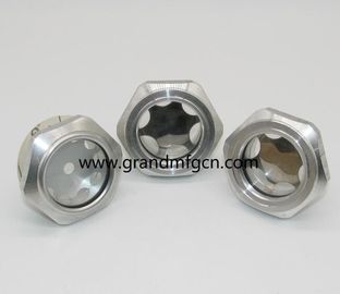 El hilo métrico M36X1.5 M33X1.5 reductor de aluminio Indicador de nivel de aceite vidrio de vista personalizado disponible