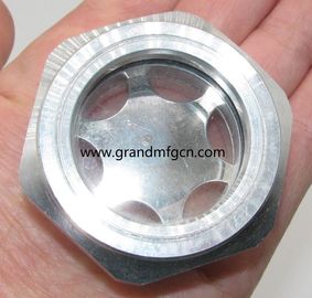 El hilo métrico M36X1.5 M33X1.5 reductor de aluminio Indicador de nivel de aceite vidrio de vista personalizado disponible