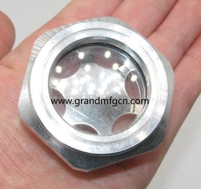 El hilo métrico M18X1.5 M20X1.5 reductor de aluminio indicador de nivel de aceite vidrio de vista personalizado disponible