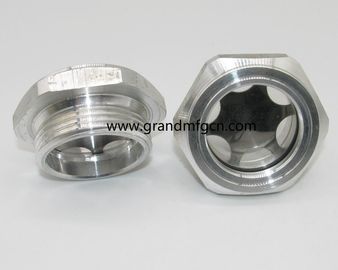 El hilo métrico M18X1.5 M20X1.5 reductor de aluminio indicador de nivel de aceite vidrio de vista personalizado disponible