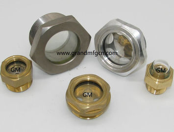 El hilo métrico M18X1.5 M20X1.5 reductor de aluminio indicador de nivel de aceite vidrio de vista personalizado disponible