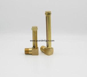 hilo NPT masculino 1/4 &quot;oleo de latón natural visor medidor de nivel de vidrio para el nivel de aceite comprobar tubo de vidrio de cuarzo ODM OEM bienvenido