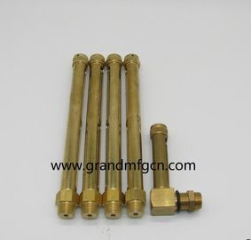hilo NPT masculino 1/4 &quot;oleo de latón natural visor medidor de nivel de vidrio para el nivel de aceite comprobar tubo de vidrio de cuarzo ODM OEM bienvenido