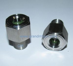 NPT 1/4 de presión de acero inoxidable vidrios de aceite SS304 100 bar cámara de turbina servicio OEM y ODM