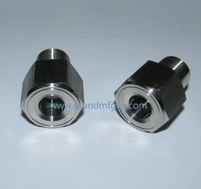 NPT 1/4 de presión de acero inoxidable vidrios de aceite SS304 100 bar cámara de turbina servicio OEM y ODM