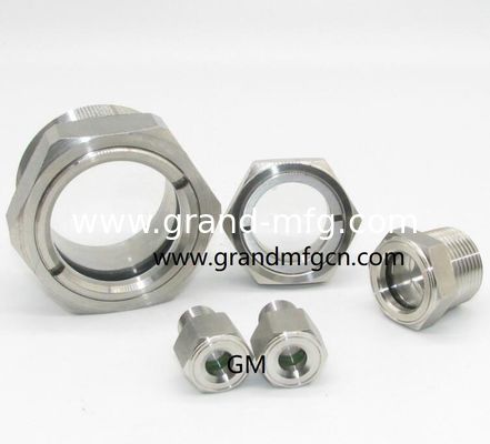 alta presión M33M42x1.5, acero inoxidable 304 vidrio para extractor de circuito cerrado BHO / PHO servicio OEM ODM