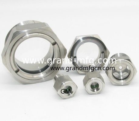 alta presión M33M42x1.5, acero inoxidable 304 vidrio para extractor de circuito cerrado BHO / PHO servicio OEM ODM