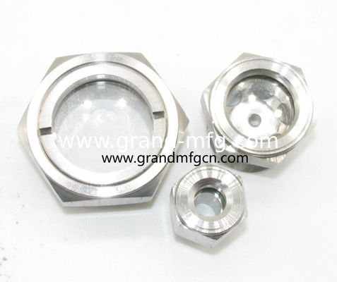 alta presión M33M42x1.5, acero inoxidable 304 vidrio para extractor de circuito cerrado BHO / PHO servicio OEM ODM