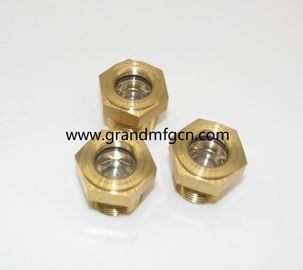 macho hilo métrico M22x1.5 equipos industriales visores de vidrio de nivel de aceite con vidrio natural servicio OEM y ODM