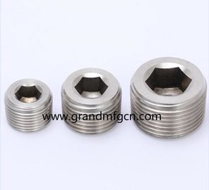 enchufe hidráulico SUS304 de acero inoxidable SS304 hexágono enchufes enchufe cuadrado