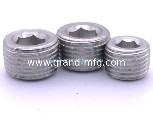 SAE enchufe hexagonal de acero con enchufe de aceite de escape de acero personalizado SS304