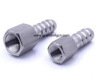 hilo femenino y masculino OEM,ODM precisión de acero inoxidable CNC piezas giradas acabado natural