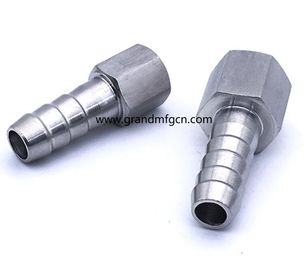hilo femenino y masculino OEM,ODM precisión de acero inoxidable CNC piezas giradas acabado natural