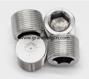 hilo masculino 1/4" 3/4" 1/2" 1 pulgada de acero inoxidable 304 contra el hundimiento del tapón hexagonal
