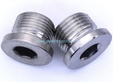 hilo masculino 1/4" 3/4" 1/2" 1 pulgada de acero inoxidable 304 contra el hundimiento del tapón hexagonal