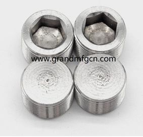 hilo masculino 1/4" 3/4" 1/2" 1 pulgada de acero inoxidable 304 contra el hundimiento del tapón hexagonal