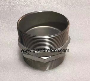 hilo masculino OEM de acero inoxidable de precisión mecanizado y partes dobladas en abajo conectores SS304 octogonales