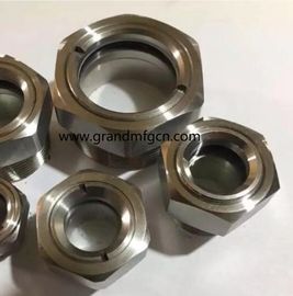 NPT hilo de acero inoxidable de 2 pulgadas 316 de observación de los anteojos de visión de nivel de aceite servicio OEM sin acabado