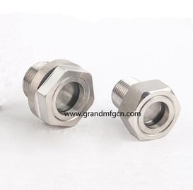 NPT hilo 3/8 3/4 pulgadas de acero inoxidable 316 de observación del nivel de aceite gafas de visión servicio OEM sin acabado