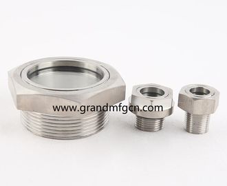 NPT hilo 3/8 3/4 pulgadas de acero inoxidable 316 de observación del nivel de aceite gafas de visión servicio OEM sin acabado