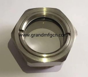 NPT hilo 1/8 1/4 3/4 1/2 pulgadas de acero inoxidable SS316 SS304 de observación del nivel de aceite gafas de visión servicio OEM sin acabado