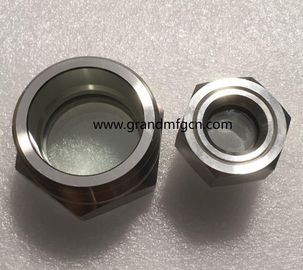 NPT hilo 1/8 1/4 3/4 1/2 pulgadas de acero inoxidable SS316 SS304 de observación del nivel de aceite gafas de visión servicio OEM sin acabado