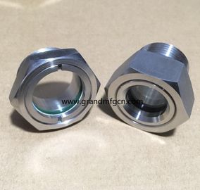 M33M42x1.5, de acero inoxidable, tapones de vidrio para extractor BHO/PHO de circuito cerrado