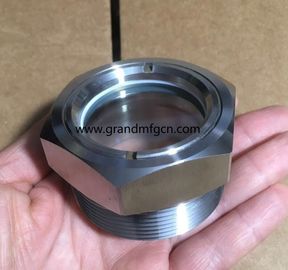 NPT hilo 1" 2 pulgadas de acero inoxidable SS316 SS304 evaporador de observación del nivel de aceite gafas de visión servicio OEM sin acabado
