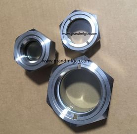 NPT hilo 1" 2 pulgadas de acero inoxidable SS316 SS304 evaporador de observación del nivel de aceite gafas de visión servicio OEM sin acabado